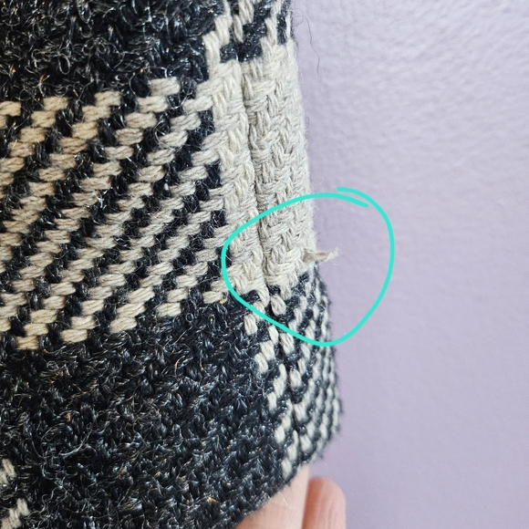 Talbots Vintage Plaid Woven Tweed Metallic Acrylic Wool Blend A-Line Skirt - Picture 7 of 14